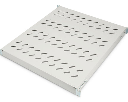 19 Inch 1U shelf for 800mm deep racks 43x484x508mm, adjustable up to 700mm depth, grey
