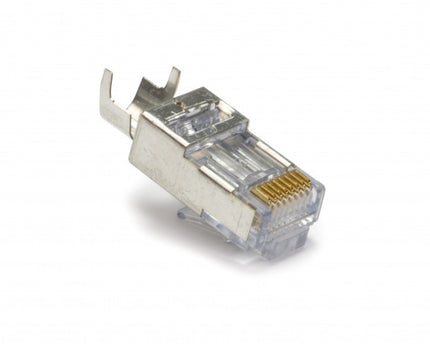 Doorsteek CAT6a Connector RJ45 - STP 10 stuks voor soepele en stugge kabel