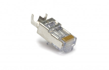 Doorsteek CAT6a Connector RJ45 - STP 10 stuks voor soepele en stugge kabel