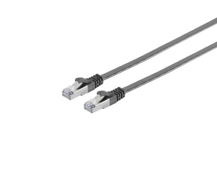 U/FTP CAT7 5M plat zwart 100% koper