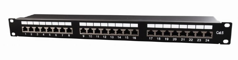 CAT6 24 poorts patchpanel STP