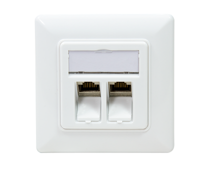 CAT6a keystone inbouwdoos 2-voudig