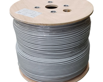 S/FTP CAT6 network cable solid 500M 100% copper grey