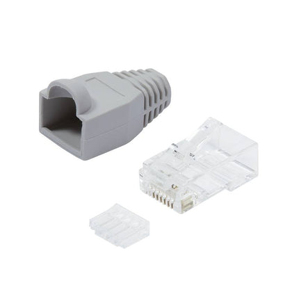 CAT6 Connector met tule RJ45 - UTP 10 stuks voor soepele kabel