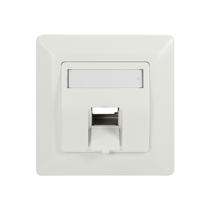 Keystone flush-mounted box for 1 keystone RAL9010