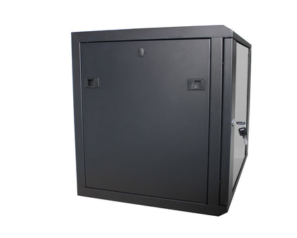 15U wandkast met glazen deur 600x600x755mm (BxDxH)