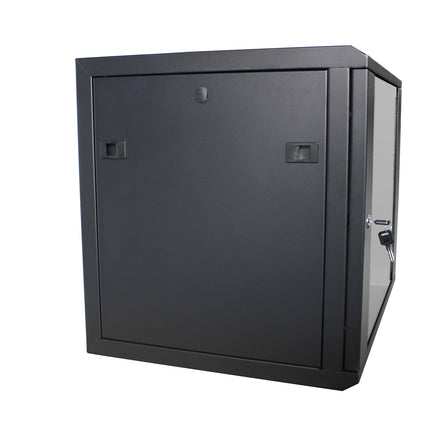 15U wall cabinet with glass door 600x600x755mm (WxDxH)