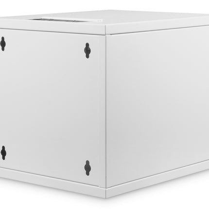 6U wall mounting cabinet 30x312x400 mm (WxHxD), Gray