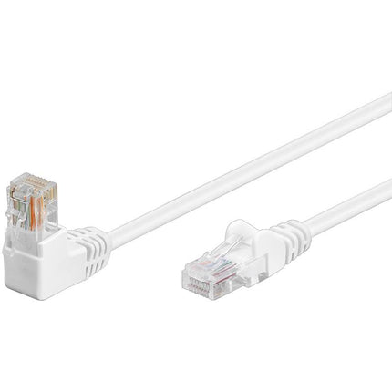 Cat5e 0.25 meter Wit UTP-kabel 1 x haaks