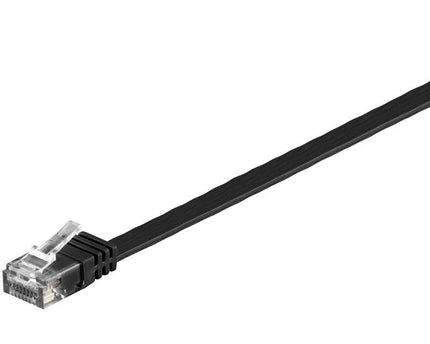 Cat6 1.5 M platte UTP kabel zwart