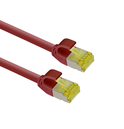 Ultra slim Patchkabel S/FTP Cat 6A rood 0.5 M