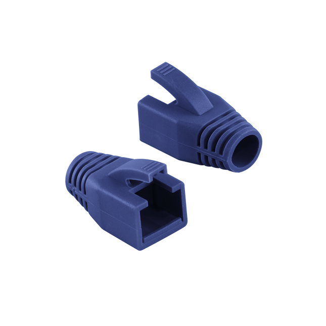 RJ45 strain relief boot 8mm blue 50 pcs