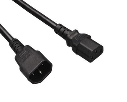 Power Cord C14 - C13 3x 0.75mm 0.6M Black