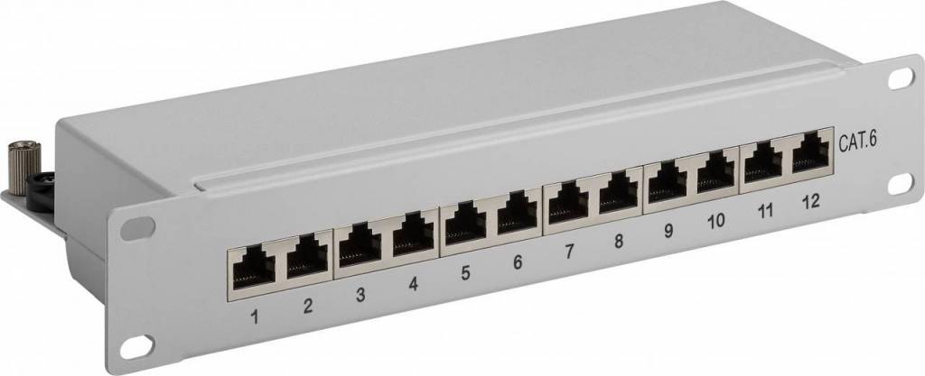 CAT6 10 inch Patch Panel 12 port