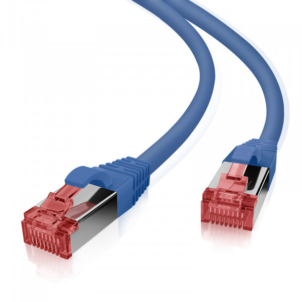 Cat6 S/FTP LSZH 0.25M Blue