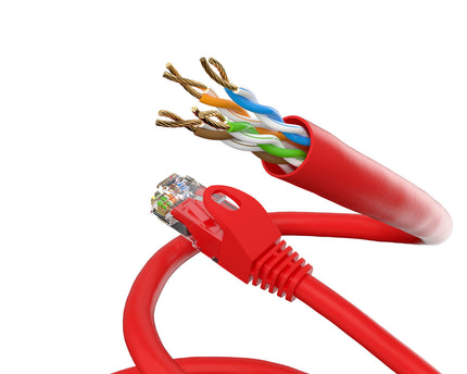 Cat5e 15M Rood UTP kabel