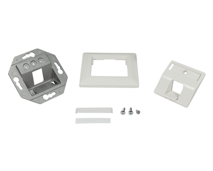 Keystone flush-mounted box for 1 keystone RAL9010