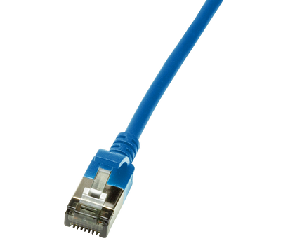 CAT6a U/FTP Ultraflex, 100% koper, blauw, 0.3M