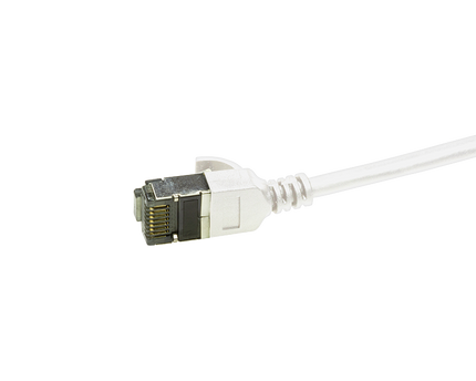 CAT6a U/FTP Ultraflex, 100% koper, wit, 1M