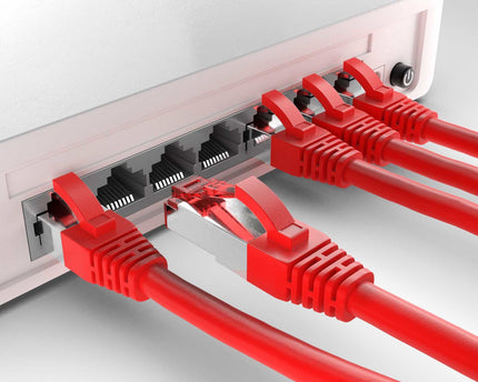 Cat6 S/FTP LSZH 10M Red