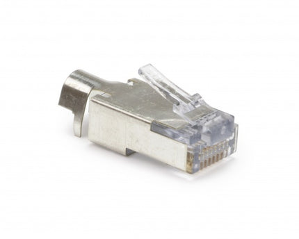 Doorsteek CAT6a Connector RJ45 - STP 10 stuks voor soepele en stugge kabel
