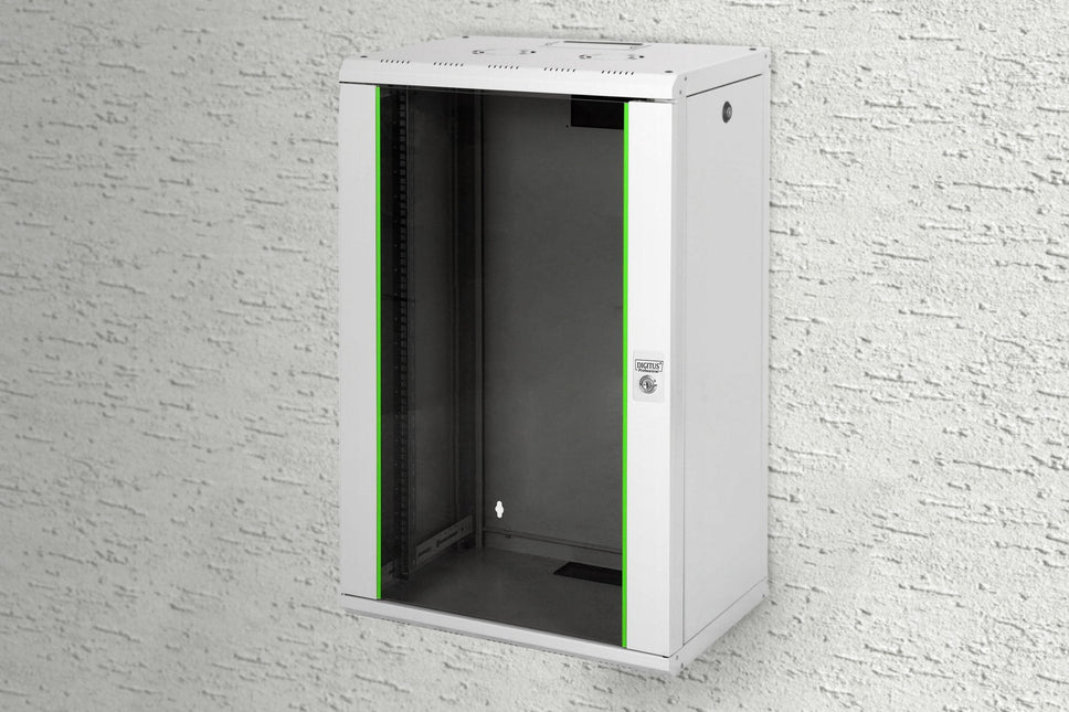 20U wandkast, Uniek 600x450x998 mm, kleur grijs (RAL 7035)