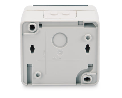 IP44 splash-proof Keystone surface-mounted box 2-way