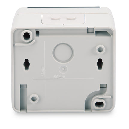 IP44 splash-proof Keystone surface-mounted box 2-way