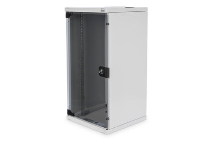 10 inch network bundle, incl. 12U cabinet 592 x 312 x 300 mm, gray and various components