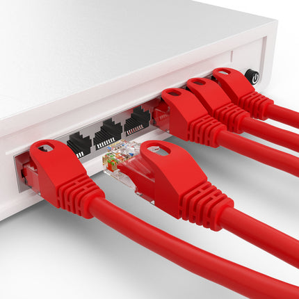 Cat5e 10M Rood UTP kabel