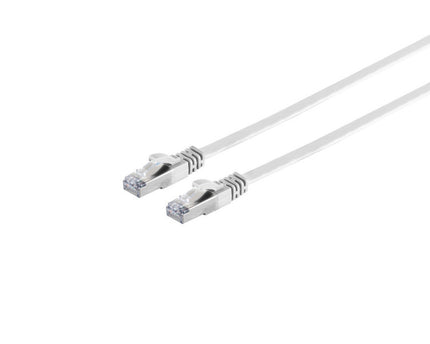 U/FTP CAT7 1M flat white 100% copper