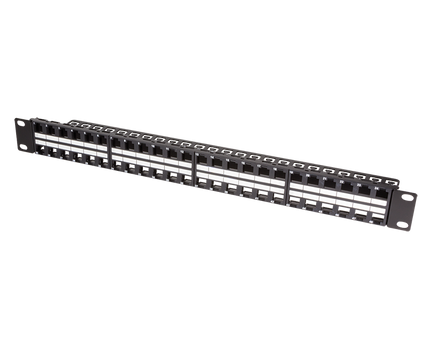 Keystone patchpanel 48 poorts RAL9005