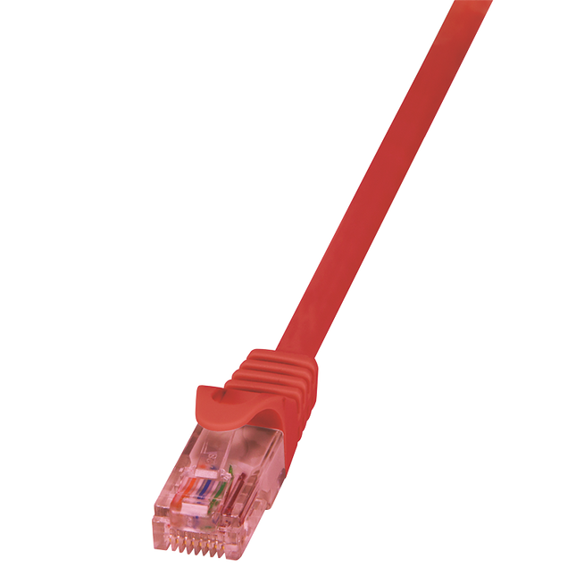 UTP CAT6 0.5M red 100% copper