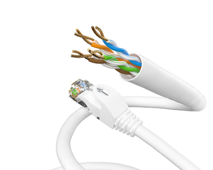 Cat6 10M wit UTP kabel