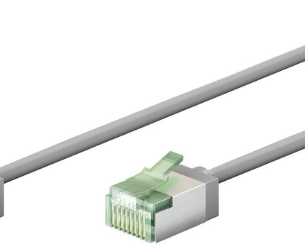 Ultraflexibele  0,50 M CAT 8.1-patchkabel, slank, U/FTP,  grijs