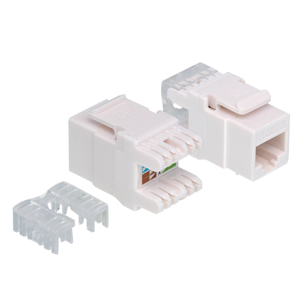 CAT5e keystone RJ45 unshielded wit °180