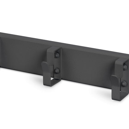 1U metal cable management bar with 3 brackets for 10'' racks