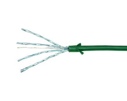 CAT6a U/FTP Ultraflex, 100% koper, groen, 0.2M