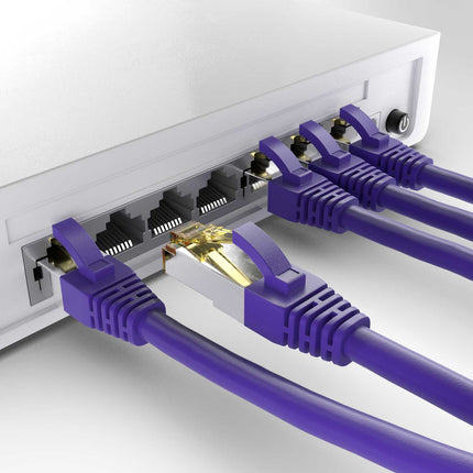 Cat6a S/FTP LSZH 0.25M Violet