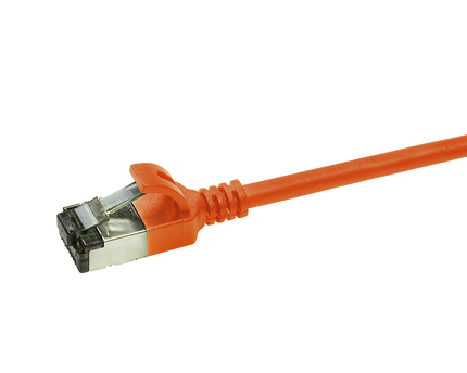 CAT6a U/FTP Ultraflex, 100% Copper, Orange, 0.5M
