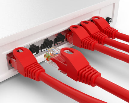 Cat5e 3M Rood UTP kabel