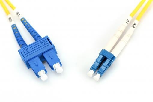 LWL OS2 Singlemode Fiber Optic Patch Cable LC/SC 1 M