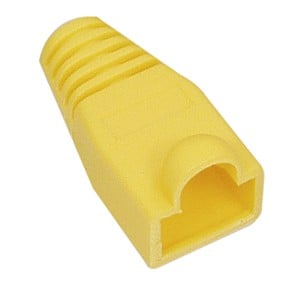 Strain Relief Boot RJ45 100pcs 6mm Yellow