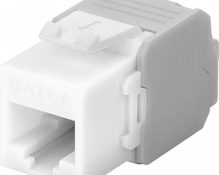 CAT6a Keystone RJ45 unshielded white