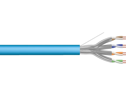 U/FTP CAT6a netwerkkabel stug 305M blauw 100% koper