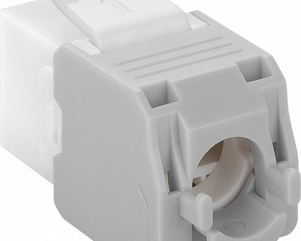 CAT6a Keystone RJ45 unshielded white