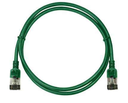 CAT6a U/FTP Ultraflex, 100% koper, groen, 0.2M