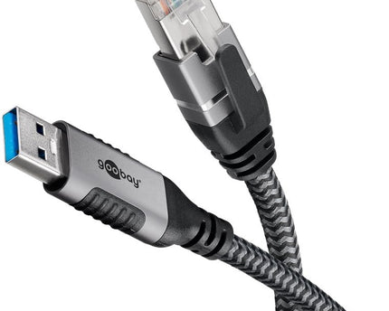USB-A 3.0 to RJ45 Ethernet Cable 7.5M