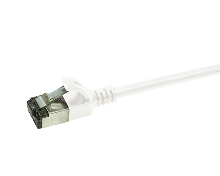 CAT6a U/FTP Ultraflex, 100% koper, wit, 0.5M