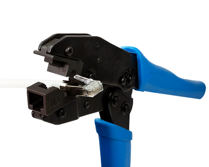 Krimptang Cat6A / Cat7 8P8C (RJ45) shielded connector